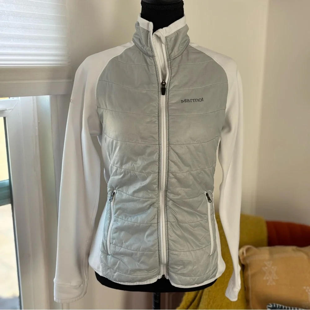 Marmot Variant Jacket White Grey Full Zip Medium